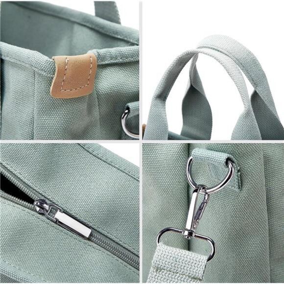 Canvas Crossbody Bag Shoulder Bag Satchel Hobo Bag Messenger Bag 2023 - Picture 2 of 6